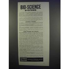 1962 United Aircraft Ad - Bio-Science Systems