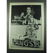 1969 Lang's 8 Scotch Ad - If She's Aires