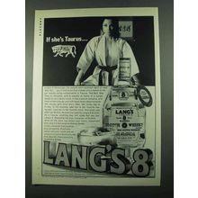 1969 Lang's 8 Scotch Ad - If She's Taurus