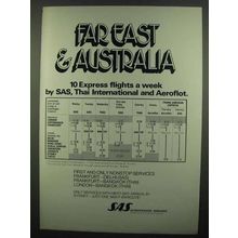 1974 SAS Scandinavian Airlines Ad - Far East