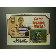 1984 Post Grape-Nuts Cereal Ad - Go For Grape Nuts