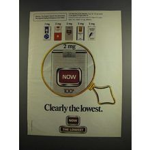 1984 Now Cigarettes Ad - Clearly the Lowest