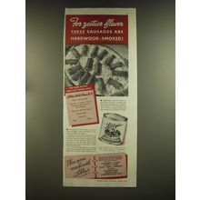 1939 Libby's Vienna Sausage Ad - For zestier flavor sausages hardwood smoked