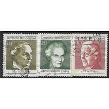 1969 Michel 596/598 - fine used (o) - from block