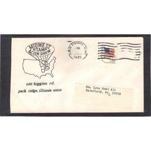 Event Midwest Show 1618C 15c Flag (Unkn Cachet-Label/A) CV41582
