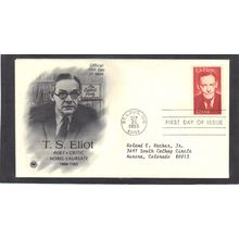 FDC Art Craft 2239 22c T. S. Eliot (Cachet-Typed/A) CV41916