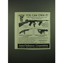 1980 Auto-Ordnance Thompson Gun Advertisement - Model 27 A-1 and 1927 A-5