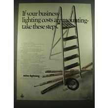 1968 Atlas Lighting Ad - If your business lighting costs are mounting