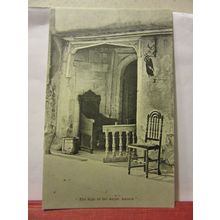 SIGN OF THE ANGEL, LACOCK, WILTSHIRE unused antique postcard by E C Hunt . =
