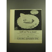 1960 Georg Jensen Marqhab Linens Ad - Carrots and Peas by Marqhab
