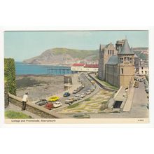 College and Promenade Aberystwyth Postcard Cardiganshire 0553