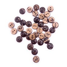 10mm Natural Brown Coconut Buttons Baby Cardigan Handmade Knitting Crafts 2 Hole