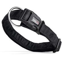 Comfort Microfiber Flat Collar Black 3/4"-13"-21"