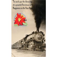 Massachusetts There Will Always Be An England Old Train USA Postcard