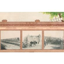 Dairen China Liaoyang Tientsin Military Train Station Depot 1905 Old Postcard