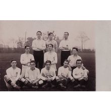 Old Rugby Sports Team Card With Identifying Logo Old Real Photo Posdtcard