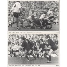 Bath Vs Wasps 1986 Rugby Union Cup Final 2x Real Photo Postcard s