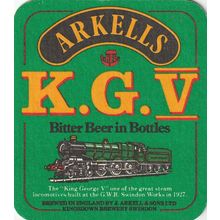 BEER MAT - ARKELLS BREWERY - K.G.V BITTER - (Cat No 030) - (1982)