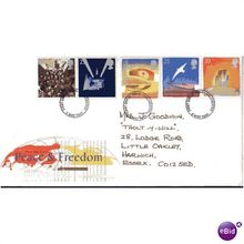 1995 'PEACE AND FREEDOM' F.D.C (COLCHESTER F.D.I CANCELLED) (EBID522)