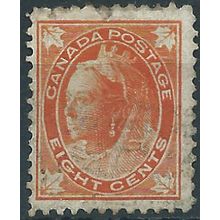 Canada 1897 SG148 8c Orange Fine Used ....