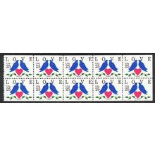 2441a 25c Love Very Fine MNH Pane/10 L00281