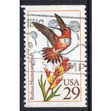 USA 1992 Hummingbirds - Rufous Hummingbird 29c Used