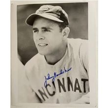 Johnny Vander Meer Signed Autographed Vintage Glossy 8x10 Photo Cincinnati Reds