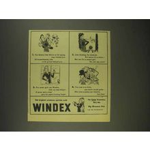 1945 Windex Cleaner Ad - Flowers That Bloom in Spring