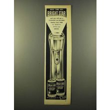 1946 Bright Star Flashlight Battery Ad - Next Time Say