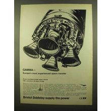 1965 Bristol Siddeley Gamma Rocket Engines Ad - Space