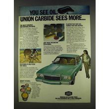 1978 Union Carbide Ad - You See Oil