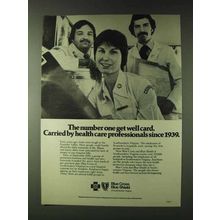 1979 Blue Cross Blue Shield Insurance Ad - Get Well