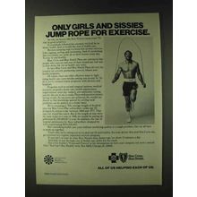 1979 Blue Cross Blue Shield Insurance Ad - Ken Norton