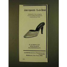 1979 Jacques Levine Shoe Ad - Dancing Sequin-Glitter