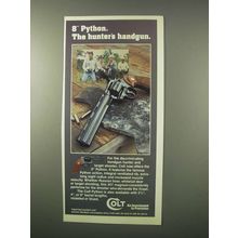 1980 Colt Python Revolver Ad - The Hunter's Handgun