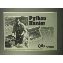 1980 Colt Python Hunter Revolver Ad