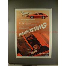 1981 Ford Mustang Car Ad - Shift to 5-Speed Overdrive!!