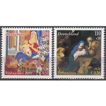 Deutschland 2001 Michel 2226 - 2227 Neuf ** Cote (2011) 3.20 € Noël Peintures