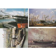 The Great Britain Restored At Bath Bristol Avon Painting 4x Ship Postcard s