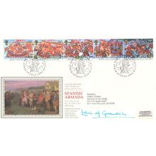 Lord Lewin Admiral Spanish Armada Hand Signed 1988 FDC