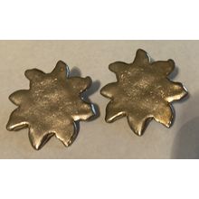 Silver Sunburst Clip On Earrings