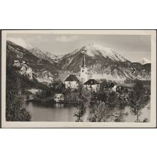 Letovišče Bled, Jugoslavija, 1937 - Povhe Foto Razglednica