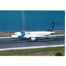 AIRBUS A320 AIRCRAFT SATA AZORES CARD NO W169