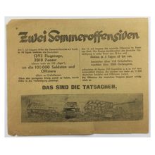 Original WW2 Russian/Soviet Air Drop Leaflet. - Code 2644. - 1943.