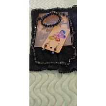 Collection of gothic style black jewellery