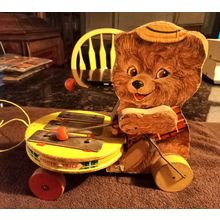 Old Vintage Original Fisher Price Teddy Zilo # 734 7 3/4" Tall 1964