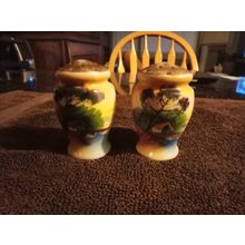 Old Vintage Luster Wear Salt & Pepper Shakers 3" Tall Made In Japan 1930/40s