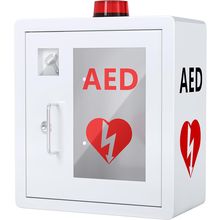 AED Defibrillator Wall Mounted Cabinet, Metal Steel Plate Storage Cabinet with A