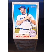 MIKE MOUSTAKAS 2017 TOPPS HERITAGE BASEBALL CARD #387