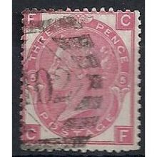 1868 SG103 3d Rose Plate 5 Good/Fine Used Check Letters "CF".